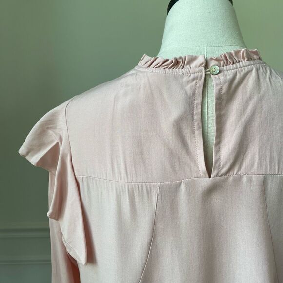 Grace + Karma Pink Babydoll Swing Long Sleeve Blouse M - Picture 6 of 9